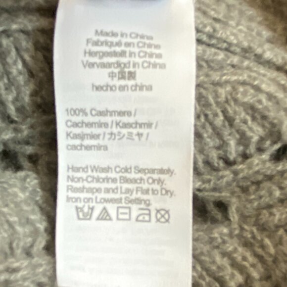J Crew Cashmere Pointelle Sweater Vest Shell Gray Academia Preppy Quiet Luxury-M - Picture 8 of 9